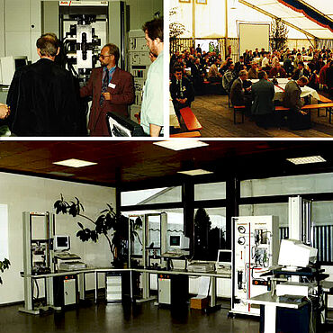 Первая выставка testXpo на фирме Zwick, 1992 г.